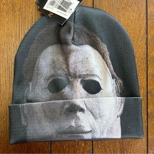 Halloween 2 Michael Myers Rolldown Beanie Cap Mask New with Tags